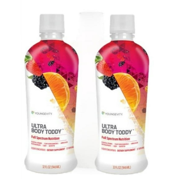 Youngevity Ultra Body Toddy Liquid Multivitamin Health Theme & Antioxidants 2 Bottles (32 oz) 100+ Nutrients