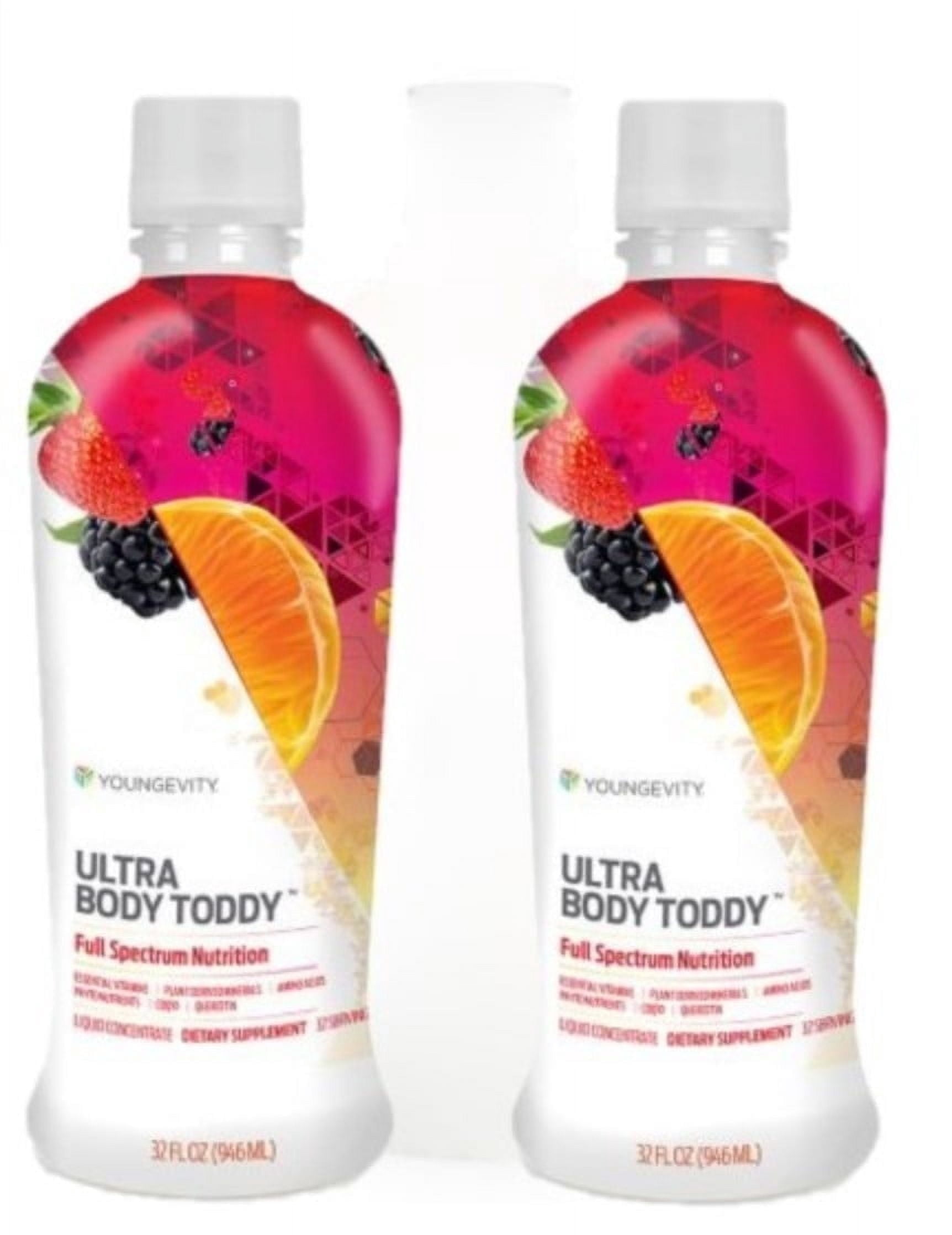 Youngevity Ultra Body Toddy Liquid Multivitamin – Health Theme & Antioxidants – 2 Bottles (32 oz) – 100+ Nutrients