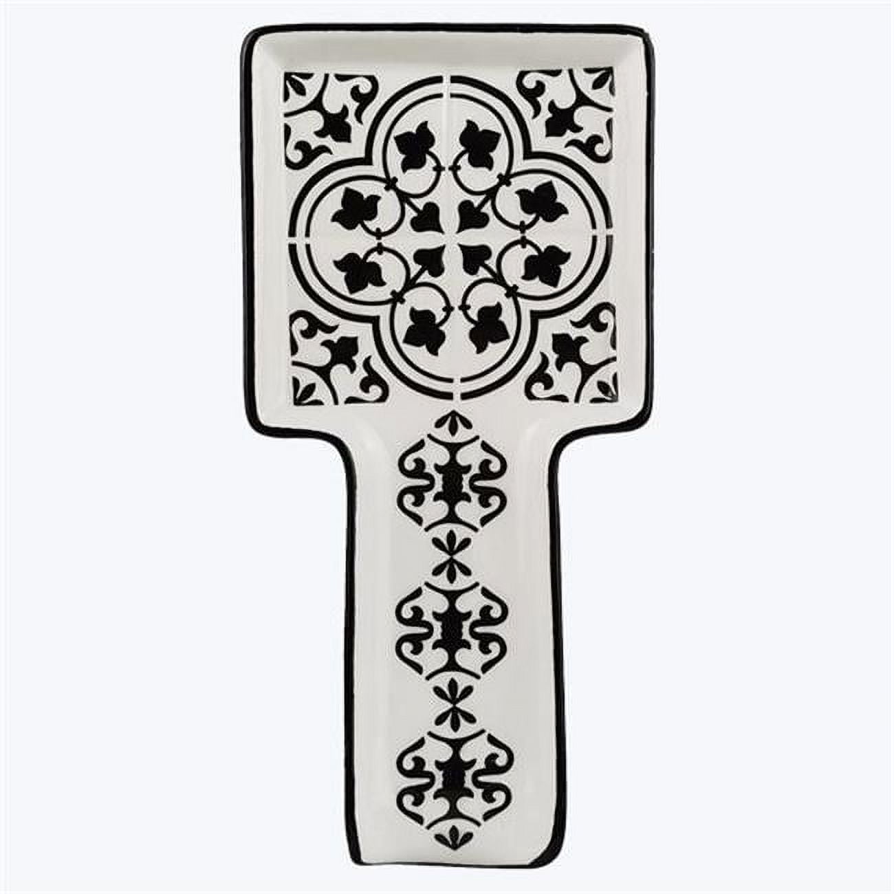 Youngs 10071 Ceramic Moroccan Tile Design Spoon Rest - Walmart.com