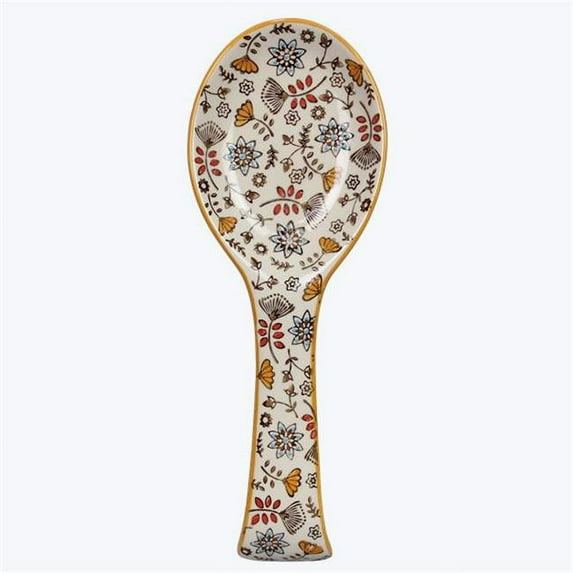 Youngs 11221 Stoneware Hand Stamped Rest Spoon