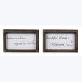 thumbnail image 1 of Youngs 12433 8 in. Wood Framed Cat Wall or Tabletop Signs, Assorted Style - Set of 2, 1 of 1
