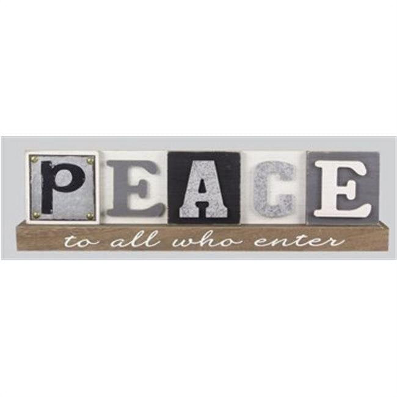 Youngs 171697 Peace Table Sign - 17.75 x 4.75 x 2 in. - Walmart.com