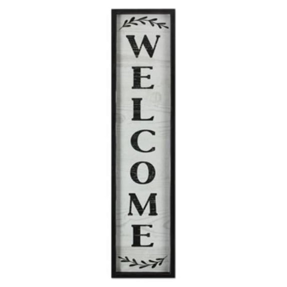 Youngs 17428 Wood Vertical Welcome Wall Sign