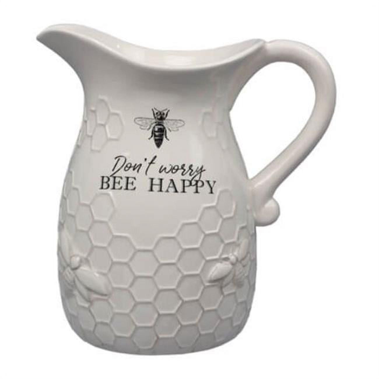 Youngs 18567 Ceramic Bee Water Pitcher