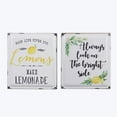 thumbnail image 1 of Youngs 20265 Wood Framed with Enamel Front Box & Wall Lemon Sign, Assorted Color - 2 Piece, 1 of 1