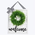 thumbnail image 1 of Youngs 21372 Wood Welcome Wall Sign with Artificial Wreath, 1 of 1