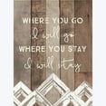 thumbnail image 1 of Youngs 37042 Wood Where You Go Wall Plaque, 1 of 1