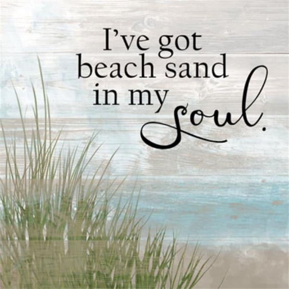 Youngs 37242 Wood Beach Soul Wall Plaque