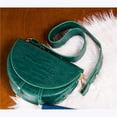 thumbnail image 1 of Youngs 40817 Crocodile Crossbody Saddle Bag, Green, 1 of 1