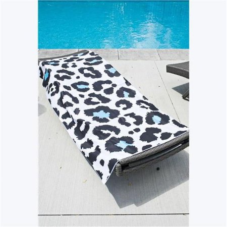 Youngs 42077 Blue Spotted Leopard Anti-Sand Towel