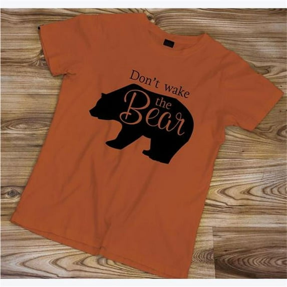 Youngs 52041 Dont Wake The Bear T-Shirt, Autumn - Extra Large