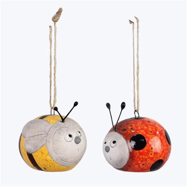 Youngs 72096 Bee & Ladybug Hanging Figure, 2 Assorted Color - Walmart.com