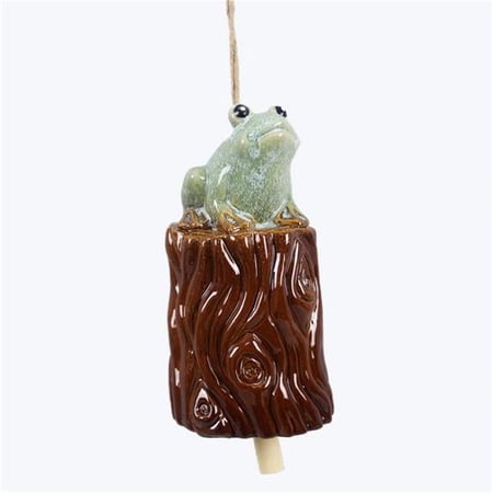 Youngs 72531 Ceramic Frog Wind Chime