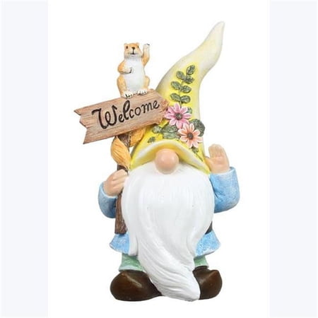 Youngs 73300 Resin Garden Gnome - Welcome