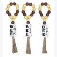 thumbnail image 1 of Youngs 73523 Wood Honey Bee Beads Garland with Hang Tag, Assorted Style - Set of 3, 1 of 1