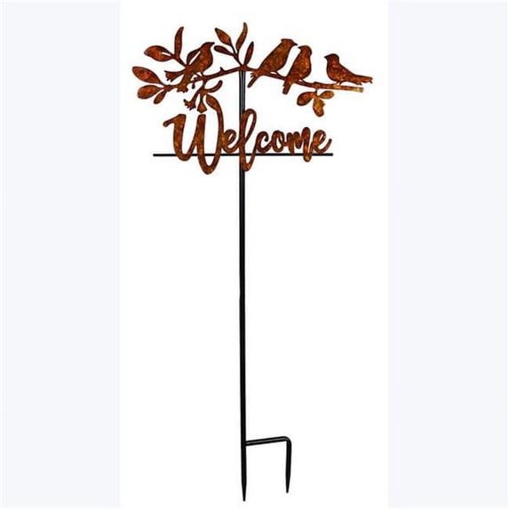 Youngs 73836 Metal Garden Welcome Birds Stake