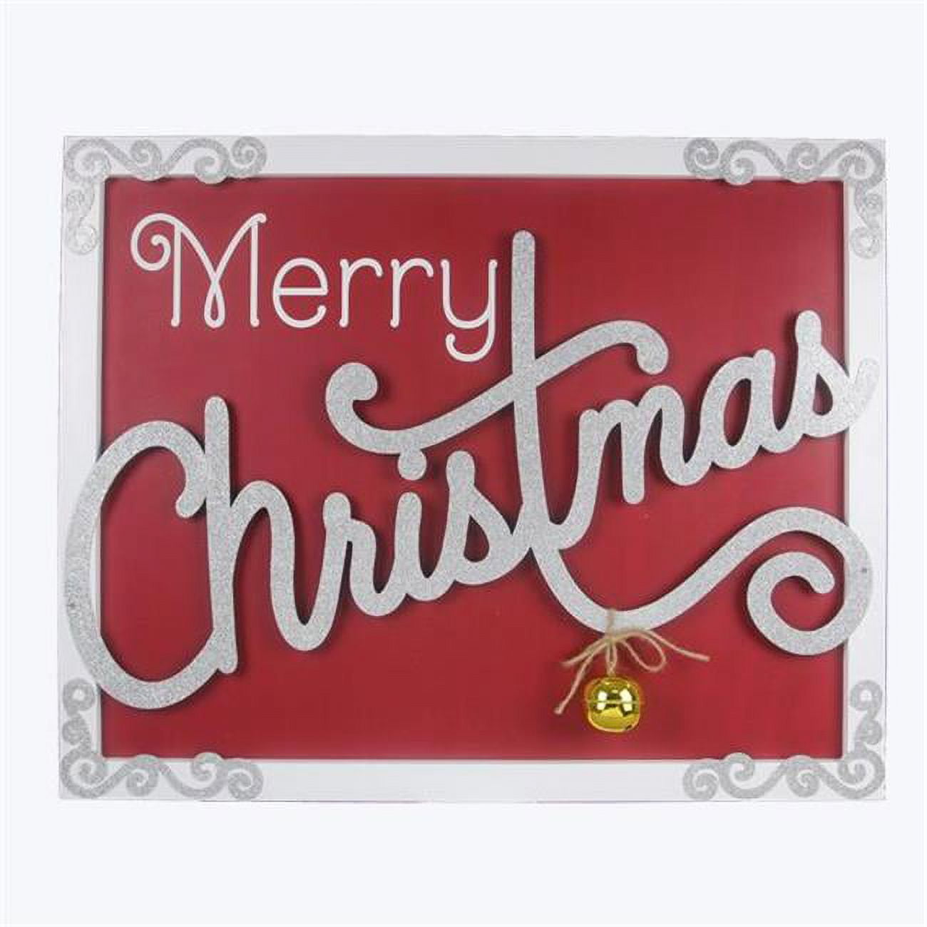 Youngs 91666 Wood Merry Christmas Wall Sign