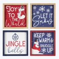 thumbnail image 1 of Youngs 92015 Wood Framed Tabletop Square Sign, Assorted Color - 4 Piece, 1 of 1