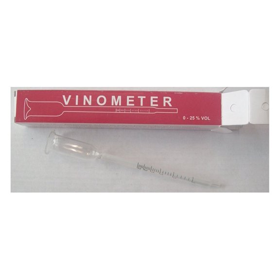 Youngs Brew Home Brewing Vinometer 0 25% Vol Glass Vinometer