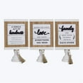 thumbnail image 1 of Youngs  Wood Woodland Pedestal Sign with Blessing Bead & Tassel Accent, Assorted Color - 3 Piece, 1 of 1