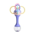 thumbnail image 1 of Youngster Rattle Toy, Purple Sand Hammer Design, Chewable Safe Material, Sensory Development Training, for 0-1 Year Old Youngster Grasping Practice, 1 of 7