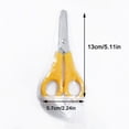 thumbnail image 1 of Youngster with Scale Practice Scissors, Safety Round Tip Office Learning Shears, Comfortable Handle for Youngster Users, PVC Bag for Easy Carry, Campus Craft Practical Tool, 1 of 2