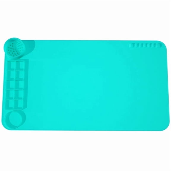 Youngster Silicone Art Mat, Reusable Washable Painting Pad with Spill-Proof Rim, Multi-Function Doodle Board for Crafting and Drawing, Easy Clean Surface for Creative Play and Home Activities