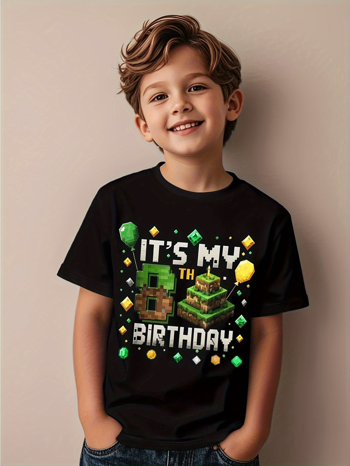 8 YEARS OF THUNDER - 8th Birthday Cool Funny Kids T-Shirt