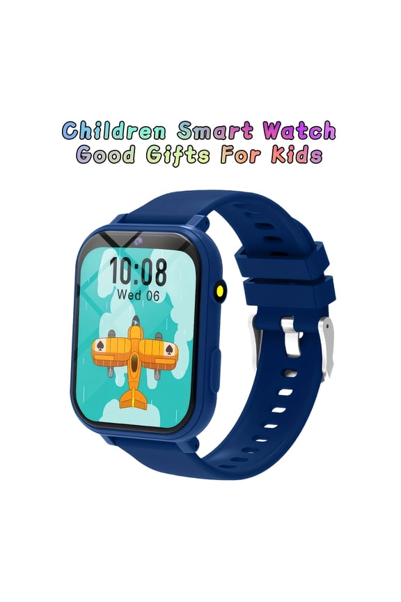 Youngsters smart Watch Compatible with 12 Educational Games, HD Touch Screen, Camera, Step Counter, Alarm, Stopwatch, Calculator, Step Tracker & Flashlight - Smartwatch for Daily Activities