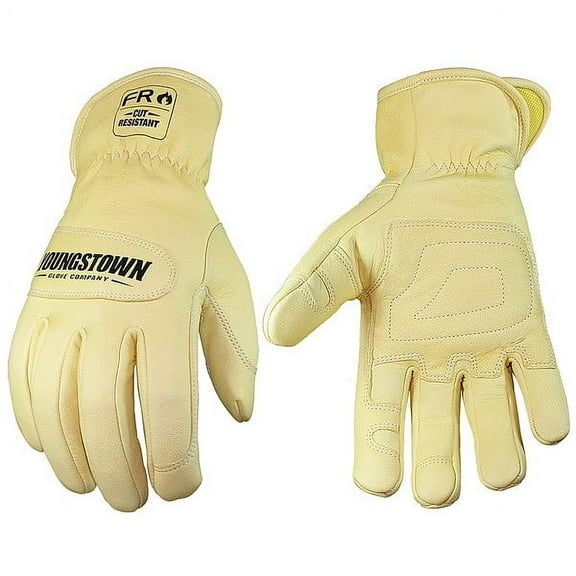 Youngstown Glove Co Goat Grain Leather,Arc Rated,L,PR 12-3365-60 LARGE