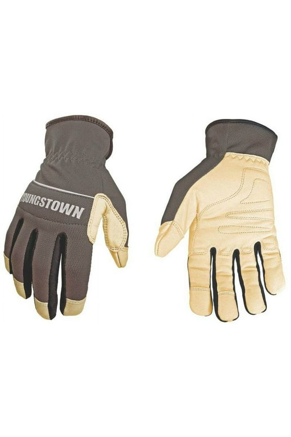 Youngstown Hybrid Plus 12-3180-70 Work Gloves, 2X-Large, Polyester Span Mesh, Bonded Nylon, Gray