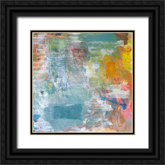 Youngstrom, Kent 15x15 Black Ornate Wood Framed with Double Matting Museum Art Print Titled - Paint Tray II