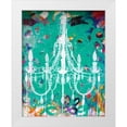 thumbnail image 1 of Youngstrom, Kent 20x24 White Modern Wood Framed Museum Art Print Titled - Emerald Chandelier, 1 of 4