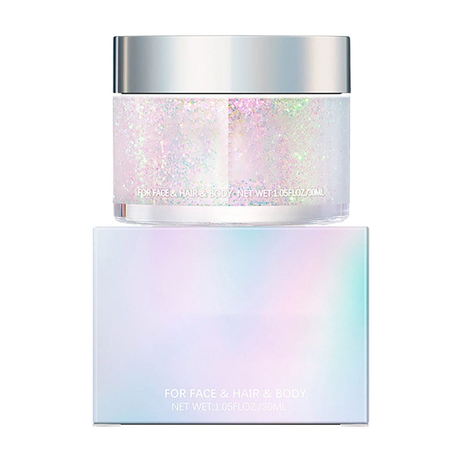 Youngver Eyeshadow, Body Glitter Gel for Body Facial Hair and Lips