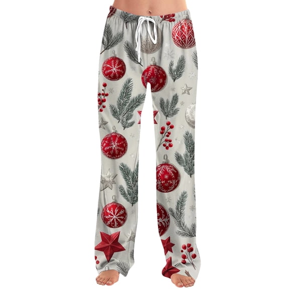 YoupWaven Christmas PJS Pants, Women's Pajamas Pants for Women, Cozy Sleep Pants, Perfect Christmas Loungewear