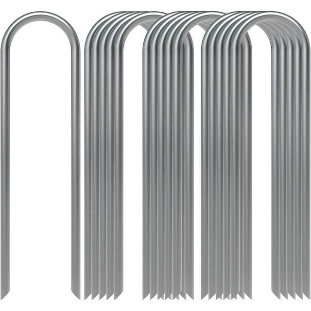 Youpineg Fixing Clip 16 Pack Garden Staples 6 Inch Soaker Hose Stakes