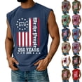 thumbnail image 1 of Youpwaven 250 Anniversary USA Shirt for Men, 1776 We The People Patriotic Tank Top, 250 Year American Anniversary Flag Muscle Tee, 1 of 4