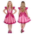 thumbnail image 1 of Youpwaven G'i'rls Princess Flutter Sleeve Costume, Peach Pink Dress Up Birthday Party Halloween Cosplay A-Line Outfit Size 14, 1 of 5