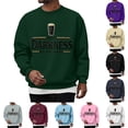 thumbnail image 1 of Youpwaven Hello Darkness My Old Friend St. Patrick's Day Sweatshirt, Men's Funny Beer Graphic Pullover, Humorous Festival Crewneck Sweater, Casual Long Sleeve Pub Style Top, 1 of 4