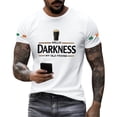 thumbnail image 1 of Youpwaven Men's Hello Darkness My Old Friend T-Shirts Short Sleeve St. Patrick's Day Top, 1 of 5