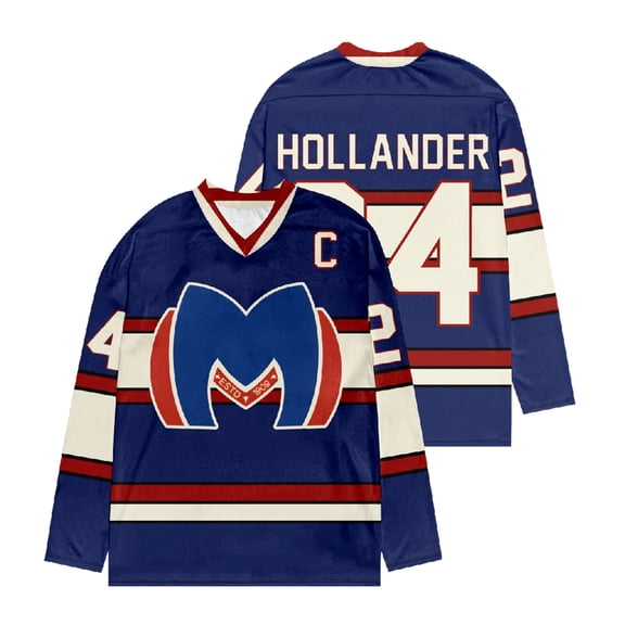 Youpwaven Unisex Heated Rivalry V Neck Ice Hockey Jersey Merch, Ilya Kanevsky & Shane Holland Fan Apparel, Long Sleeve Graphic Sports Shirt, Size S-3XL