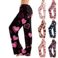 thumbnail image 1 of Youpwaven Women's Valentine's Day Heart Printed Sleep Pants - Cozy Pajama Bottoms, Drawstring Waist Comfortable Loungewear for Valentine Nights, 1 of 7