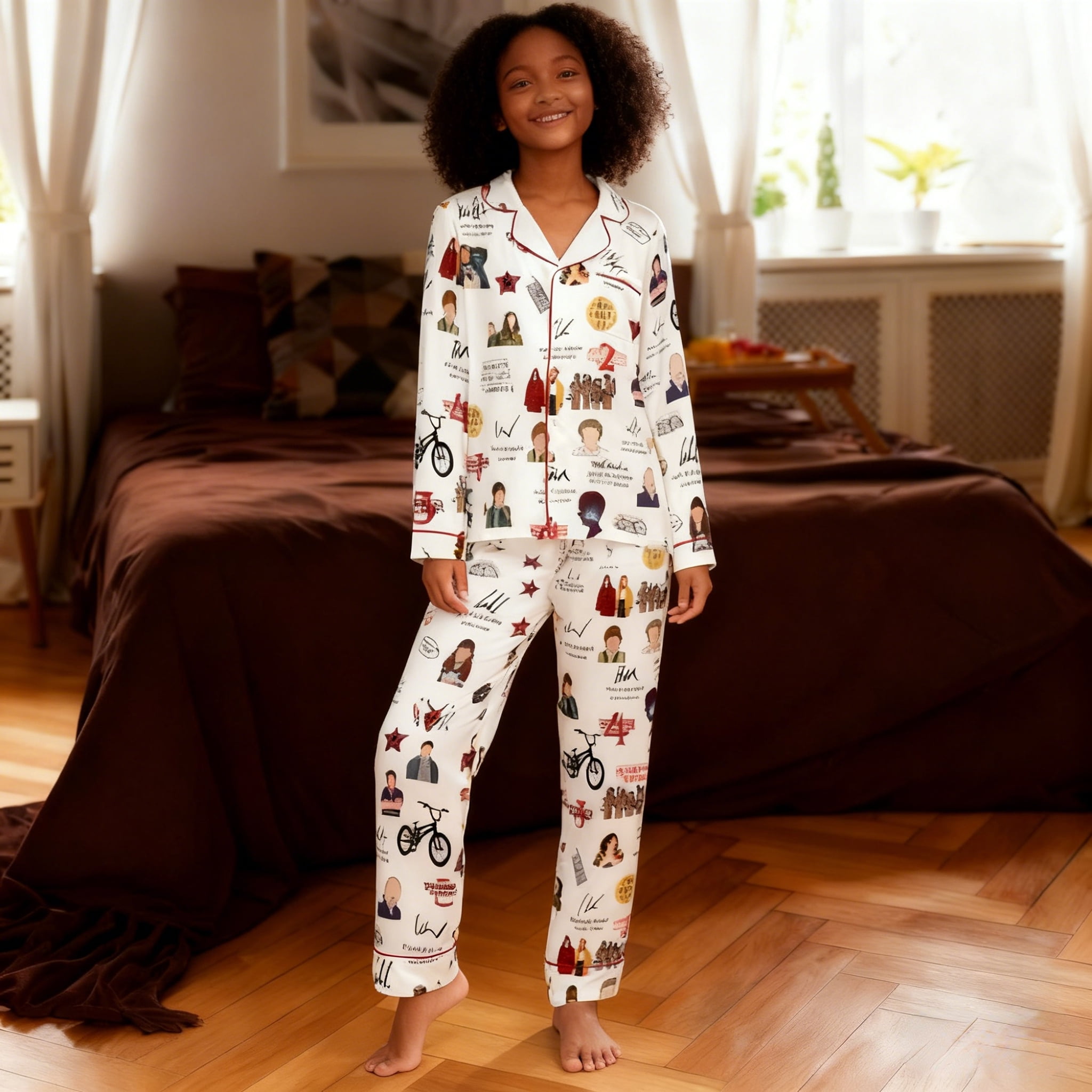 Youpwaven Womens Stranger Graphic Things Pajama Sets, 2-Piece Sleepwear ...