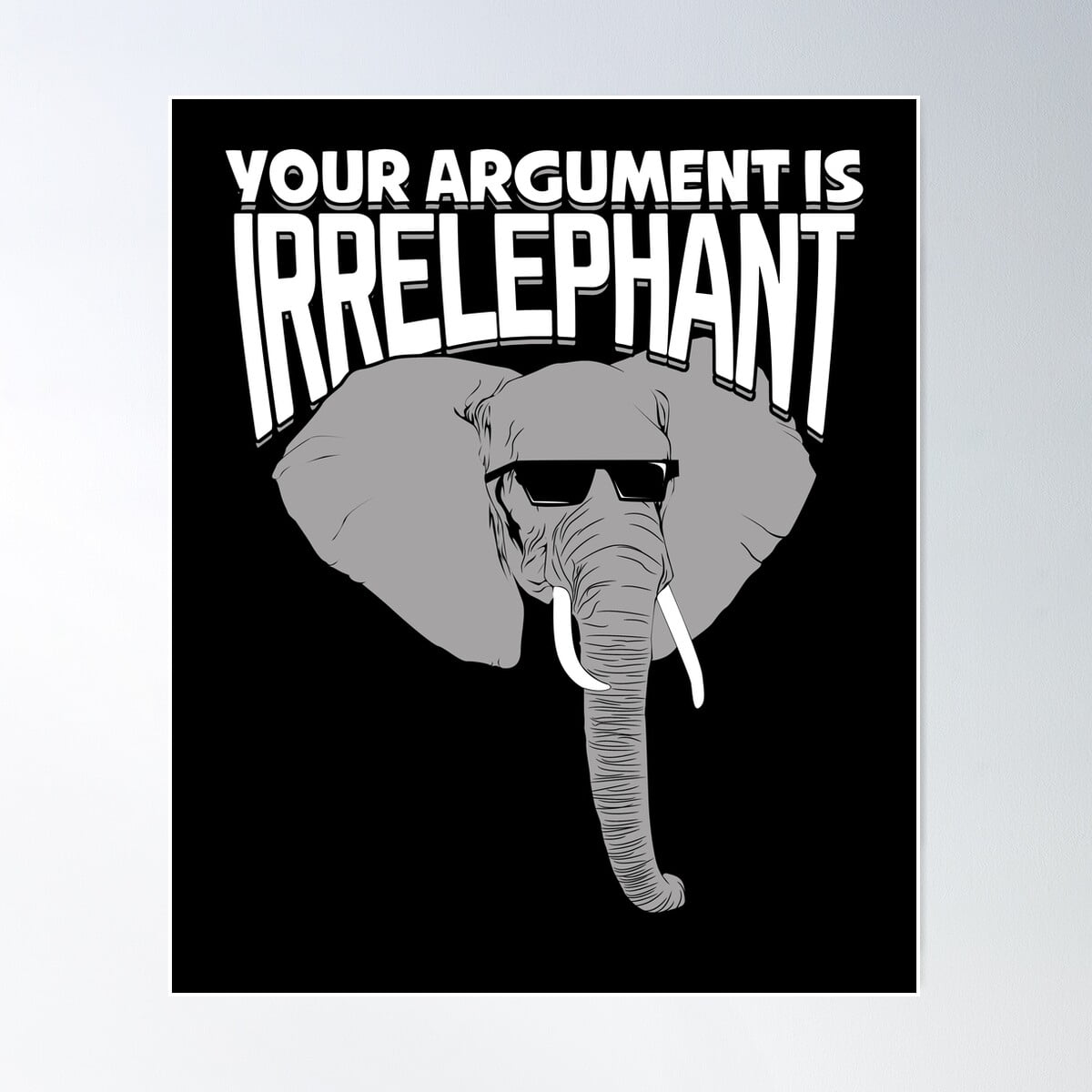 Tazza Panvola 'Your Argument Is Irrelephant' 325 Ml - Gioco Di Parole Elefante - Regalo Divertente