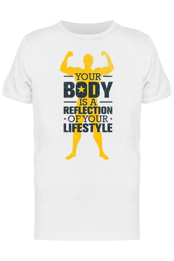 Your Body Is A Reflection  T-Shirt Men -Image by Shutterstock, Male x-Large