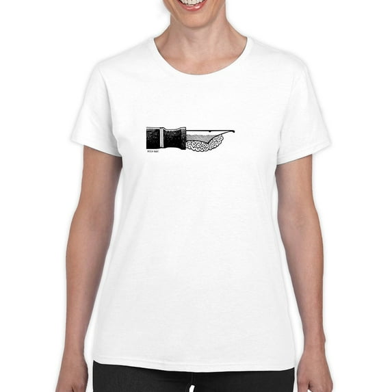 Your Brain In Your Strokes T-Shirt Women -Mohsen Najafi Designs, Female 4X-Large