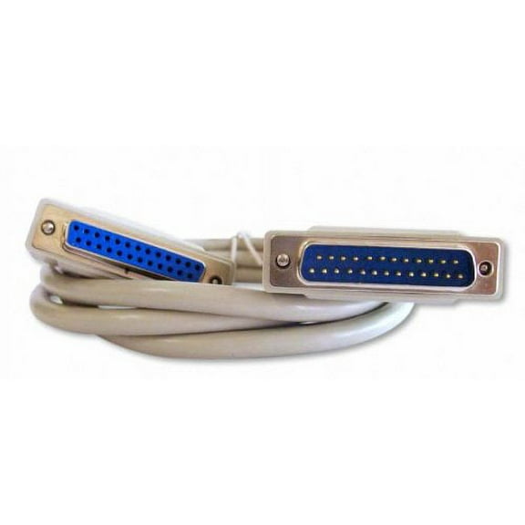 Your Cable Store 6 Foot DB25 25 Pin Serial Port Cable Male/Female RS232