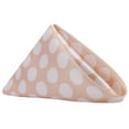 thumbnail image 1 of Your Chair Covers - 10 Pack 20 Inch Satin Cloth Napkins Peach/White Polka Dots, 1 of 1