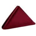 thumbnail image 1 of Your Chair Covers - 10 Pack, Burgundy 20 inch Velvet Napkins for Restaurants, Weddings, Dinner or Birthday Parties, 1 of 4