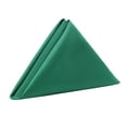 thumbnail image 1 of Your Chair Covers - 10 Pack, Emerald Green 20 Inch Lamour Cloth Napkins for Restaurants, Weddings, Dinner or Birthday Parties, 1 of 4